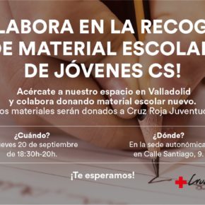 Jóvenes Ciudadanos de Valladolid recogen material escolar para familias sin recursos de la ciudad