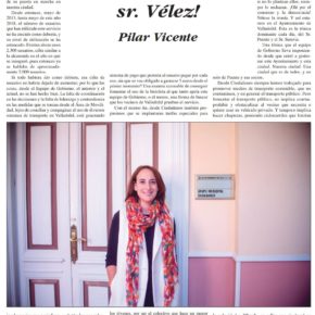 "¡A paso de tortuga… Sr. Vélez!". Artículo de Pilar Vicente en Delicias al día.