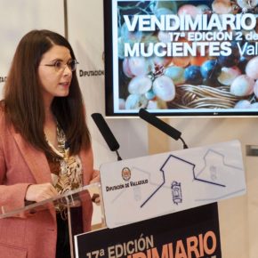 La Vicepresidenta de la Diputación y Diputada de Turismo, Gema Gómez, presenta la XVII edición del Vendimiario de Mucientes
