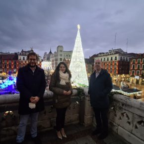 Los concejales de Ciudadanos en el Consistorio de Valladolid asisten al encendido navideño de la ciudad