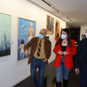 La Diputada de Cultura y Vicepresidenta de la Diputación de Valladolid, Gema Gómez, inaugura la exposición que recoge las obras seleccionadas en el I Certamen de Pintura Provincia de Valladolid