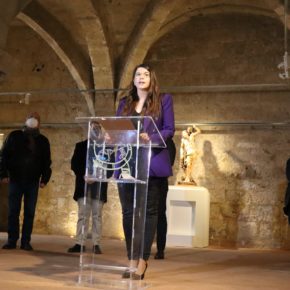 La Vicepresidenta y responsable de Cultura de la Diputación, Gema Gómez, presentado los trabajos de recuperación de piezas religiosas por parte de la Fundación Las Edades del Hombre