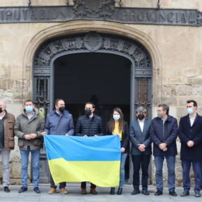La Vicepresidenta de la Diputación de Valladolid y Portavoz de Ciudadanos, Gema Gómez, se suma a los 5 minutos de concentración silenciosa en solidaridad con Ucrania
