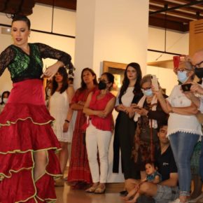 La Vicepresidenta y Diputada de Cultura de la Diputación de Valladolid, Gema Gómez, celebra el Día Internacional de los Museos en la Sala de Exposiciones del Palacio de Pimentel rodeada de arte