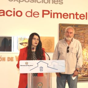 La diputada de Cultura y vicepresidenta de la Diputación de Valladolid, Gema Gómez, inaugura la exposición del artista vallisoletano Pablo Ransa en la sala Teresa Ortega Coca