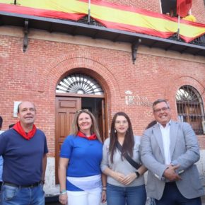 Gema Gómez acompaña a los concejales de Ciudadanos que forman equipo de gobierno en Boecillo, Ángel Castellanos, Carlos Prados y Cristina Gil, para celebrar sus Fiestas Patronales.