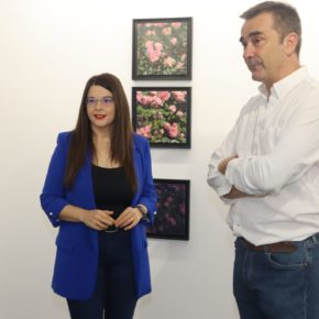 La diputada de Cultura y vicepresidenta de la Diputación de Valladolid, Gema Gómez, inaugura la exposición ‘Plantas de Luz’, de Pablo Giménez