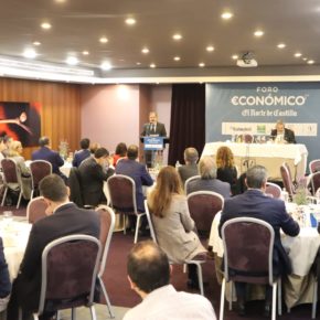 La vicepresidenta de la Diputación de Valladolid y diputada de Desarrollo Económico, Gema Gómez, asiste al Foro Económico 'Situación económica. Las soluciones que nunca implantaremos'